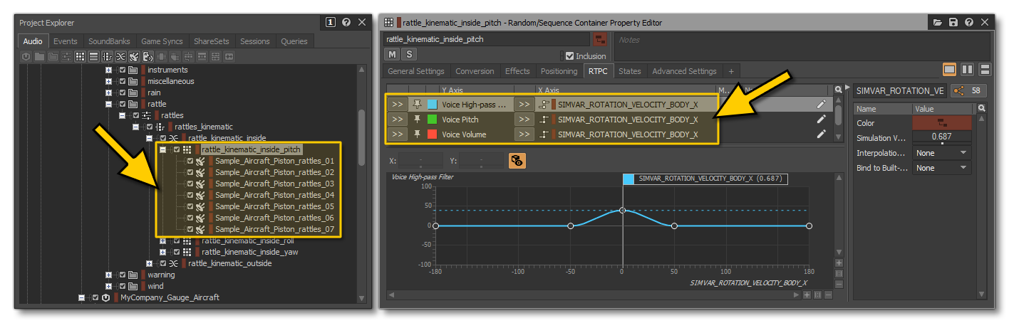 The Random Container RTPC Setup