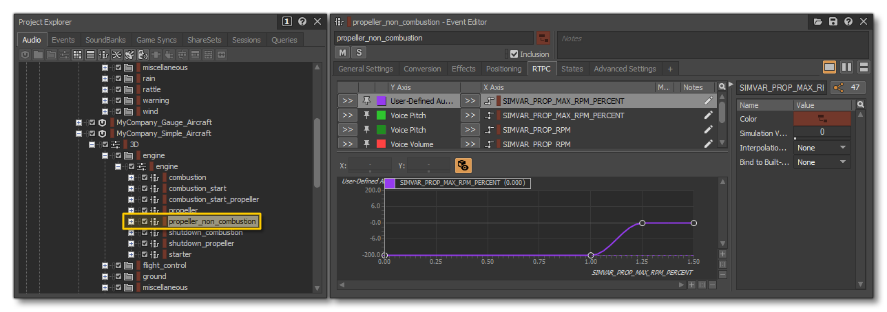 Audio Setup In Wwise For An <EngineSoundState> Element