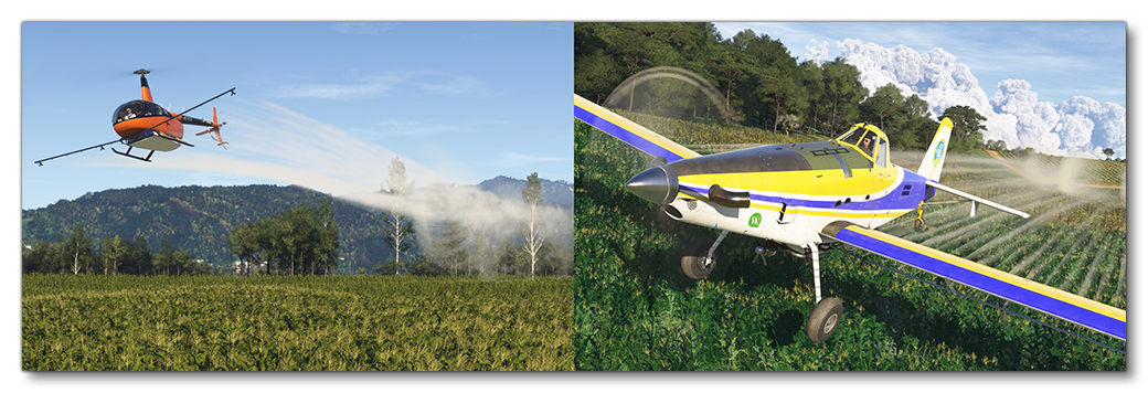 Example Of Aircraft Performing Agricultural Activities