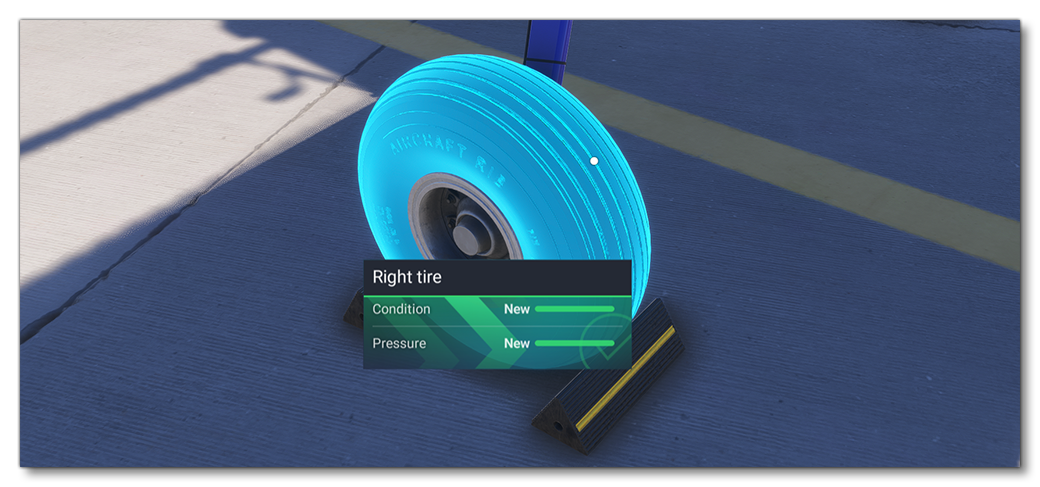 Visually Checking The Aircraft Wheels