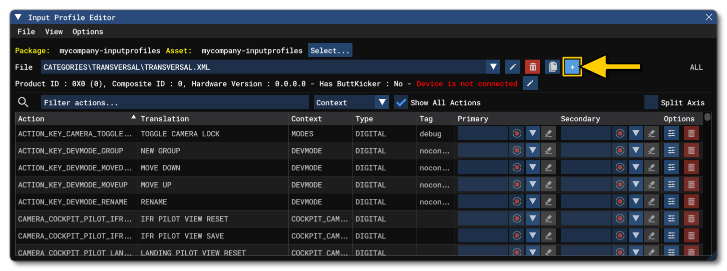 Adding A New Configuration XML File