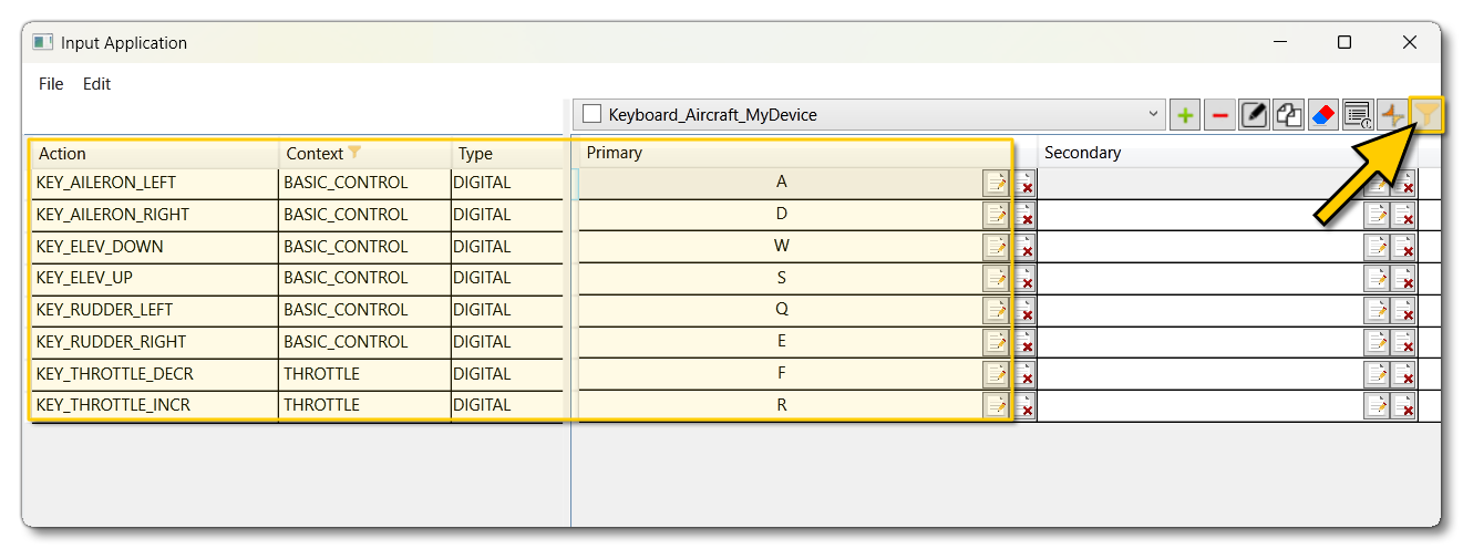 Filtering The Actions List To Show Defined Actions Filtering The Actions List To Show Defined Actions