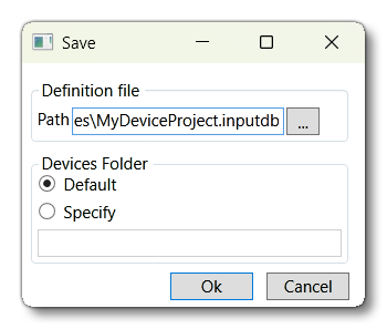 Saving A Device Profile Project Saving A Device Profile Project