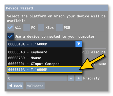 Selecting The Product ID From A Connected Device