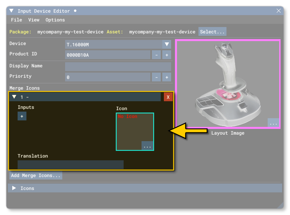 The Merge Icons Options For A Single Icon