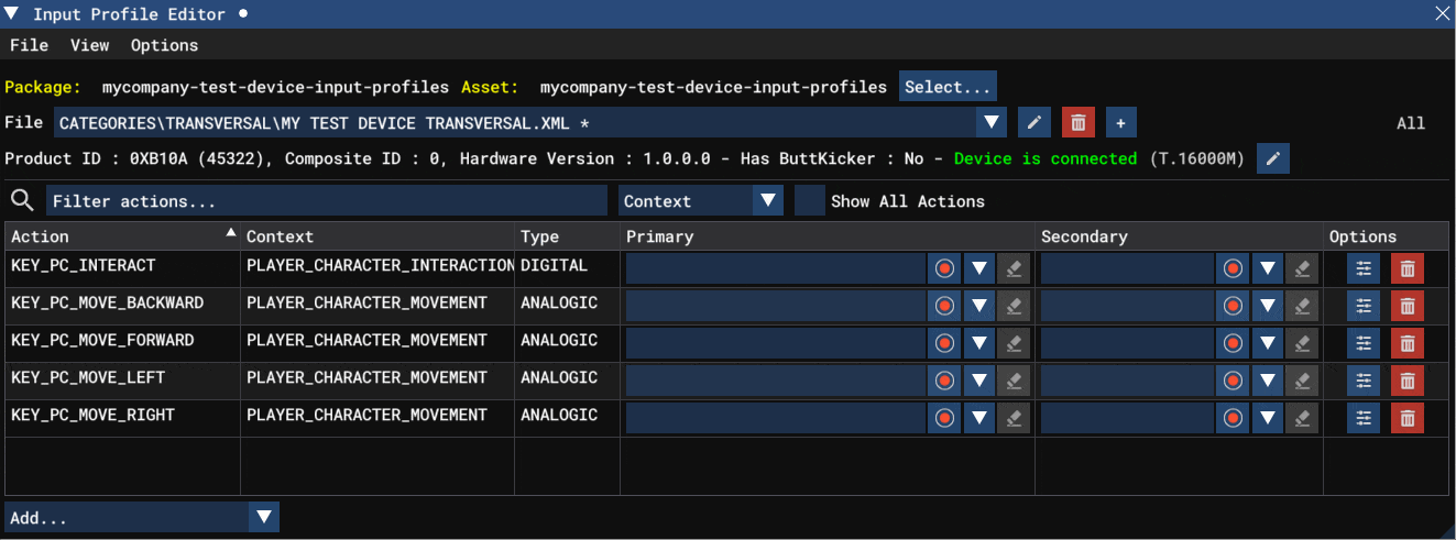 Adding An Input Using Direct Device Input Or The Drop-Down List