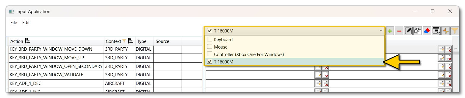 Selecting Your Device In The Input Application Selecting Your Device In The Input Application