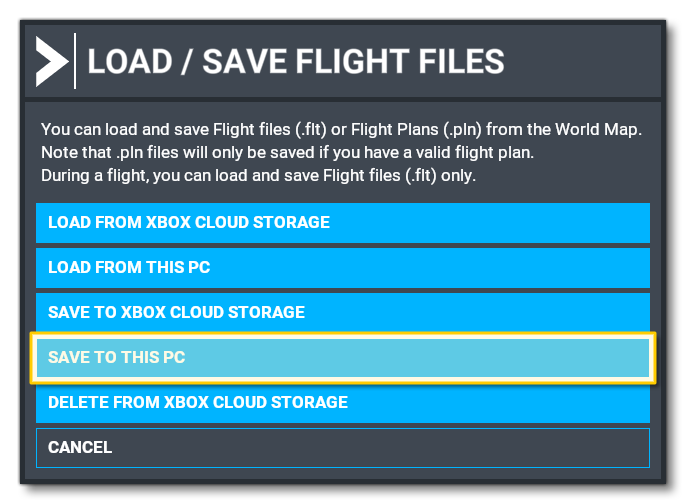 Saving Out An FLT From The Simulation