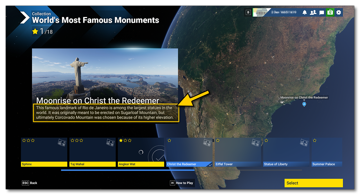 An Example Of Trivia Text In The SImulation UI