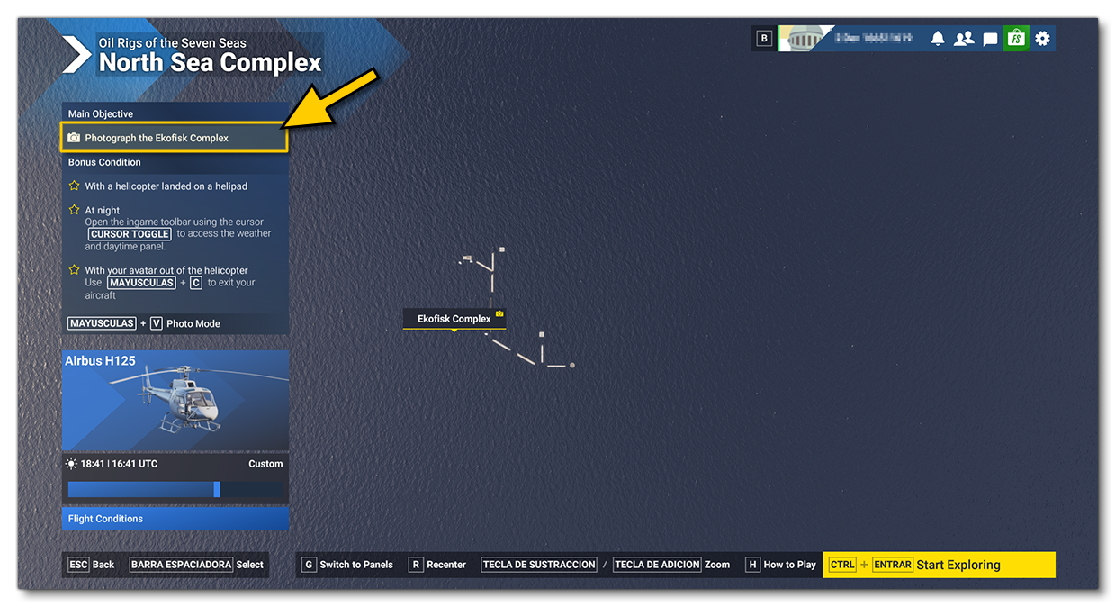 Main Objective Title On The Page Screen In The Simulation