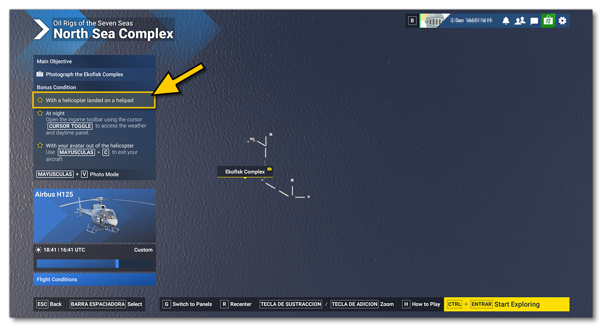 Bonus Objective Title On The Page Screen In The Simulation