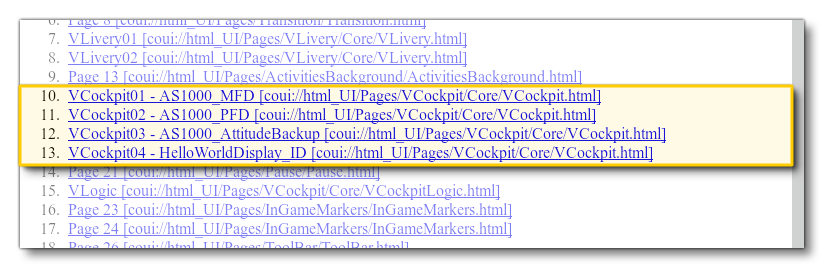 The VCockpit Entries In The Coherent GT Debugger