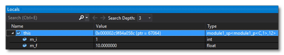 Test Code Func1 Correct Local Variables