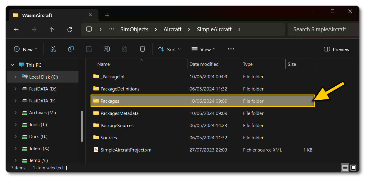 New Package Location New Package Location