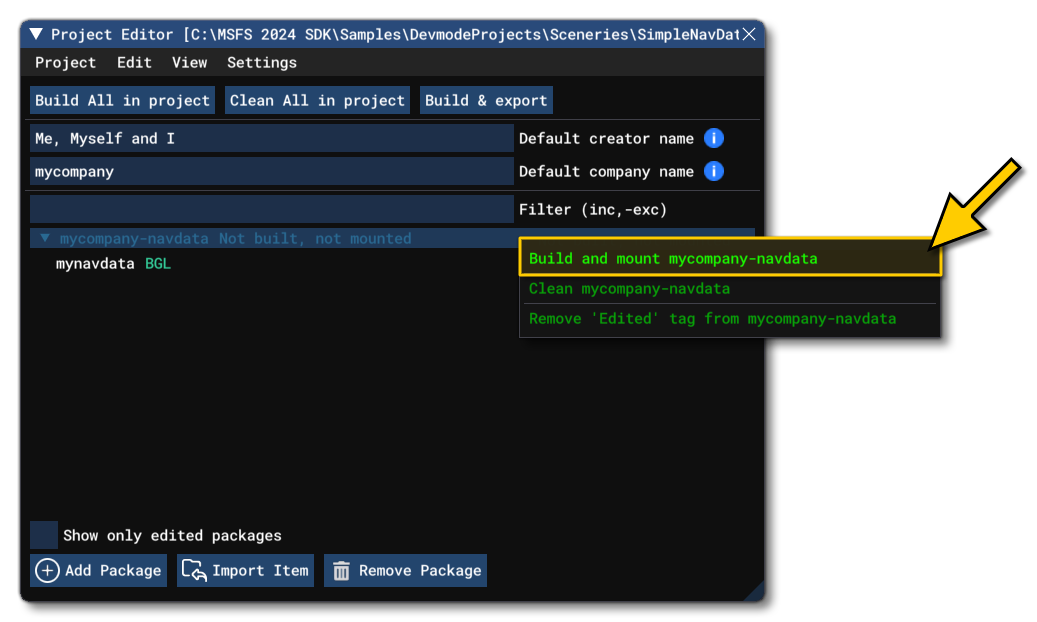 Building The NavData Project
