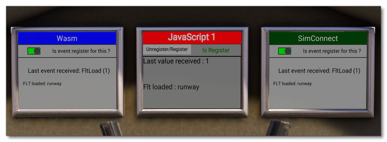 The Flow Aircraft Gauges After Receiving A Flow Event