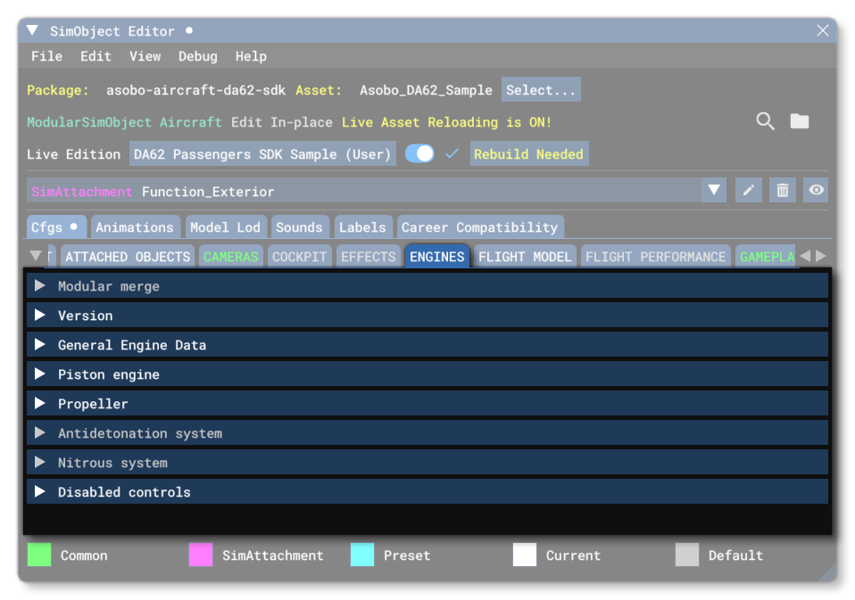 The Engine Tab In The SimObject Editor The Engine Tab In The SimObject Editor