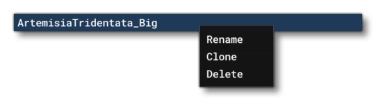 The Main Biome Editor RMB Menu