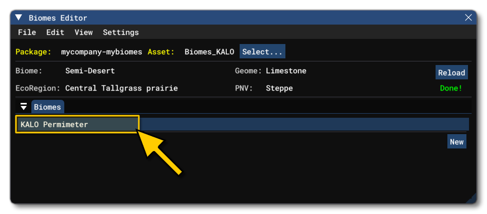 A New Biome In The Biome Editor