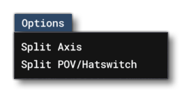 The Device Editor Options Menu