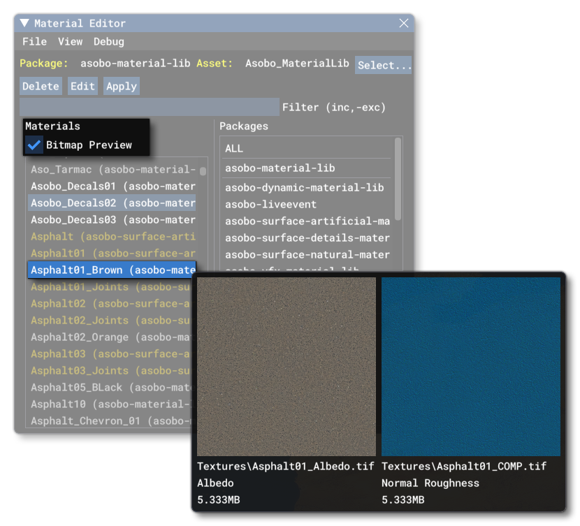 The Bitmap Preview Option In The Material Editor