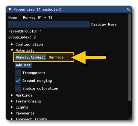 Finding The Material In the Properties Finding The Material In the Properties