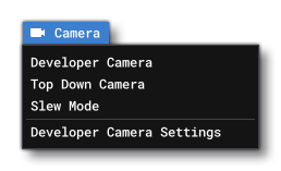 The Developer Mode Camera Menu