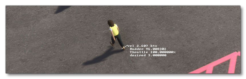 The Debug AI Overlay Text In The Simulation