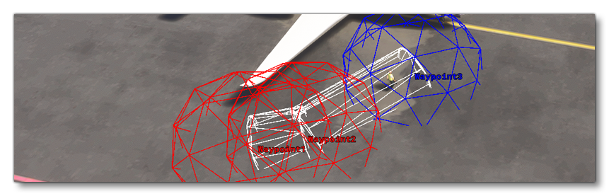 The Debug AI Overlay Paths In The Simulation