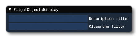 Flight Object Debug Main Window