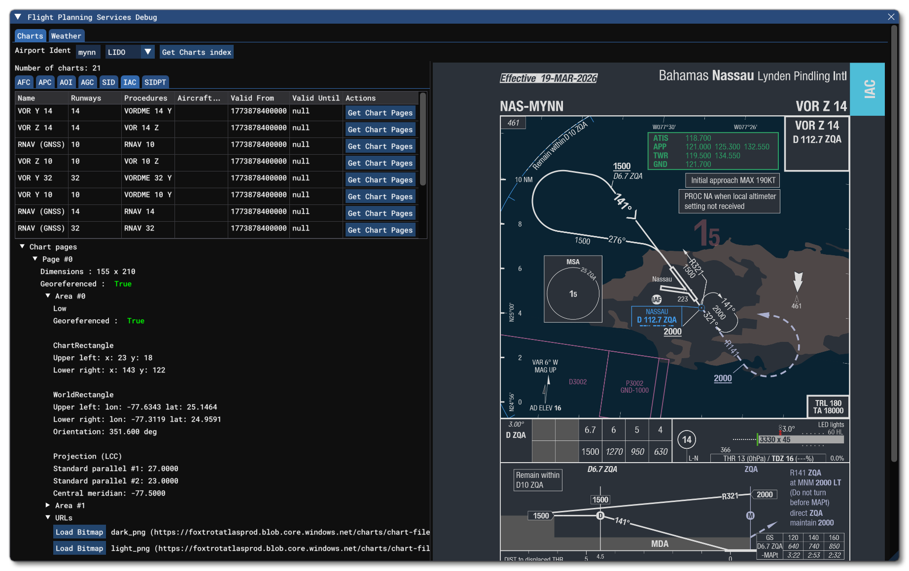 The Flight Plan Debug Window