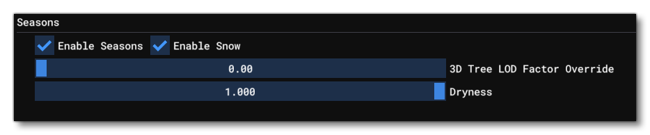 The Seasons Section Of The Biome Debug Window