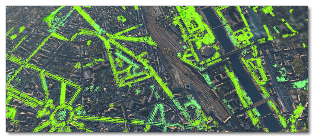 The OSM Debug Feature Points In The Simulation