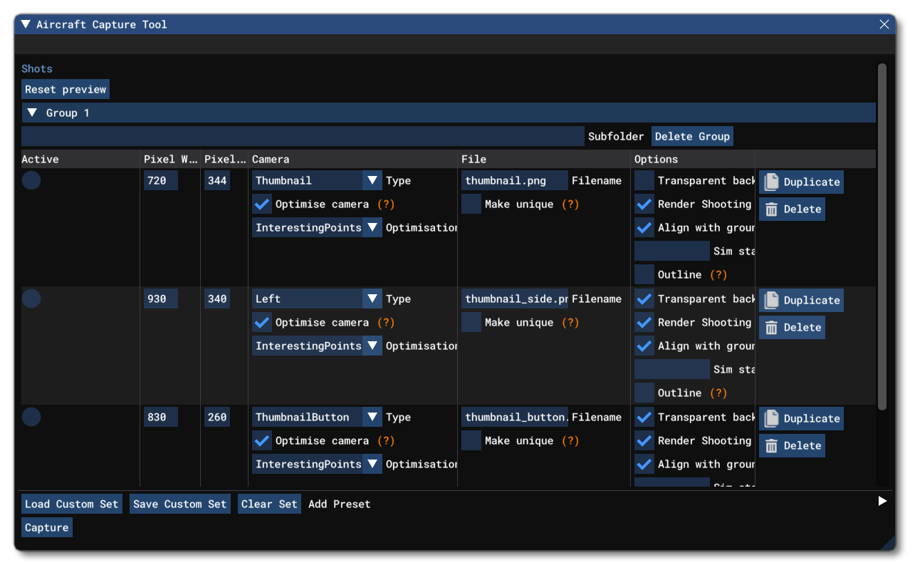 The Loaded Thumbnail Capture Preset