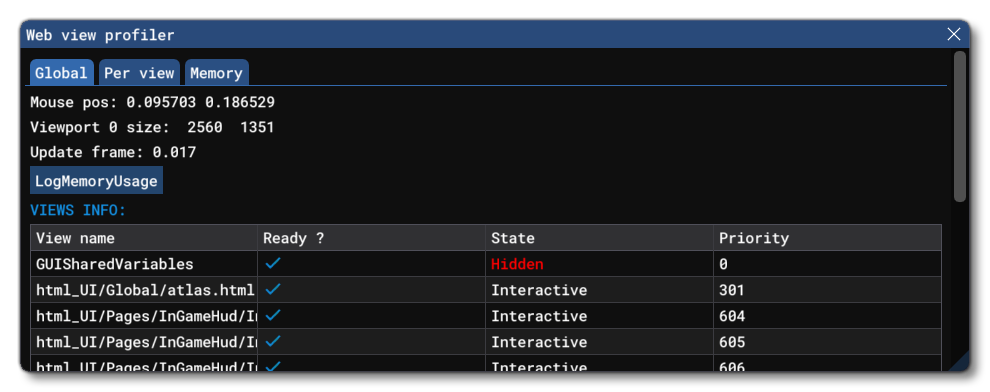 The WASM Debug Window The WASM Debug Window