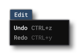 The Project Editor Edit Menu