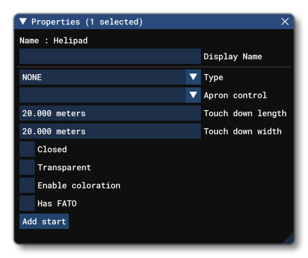 The Properties Window In The Scenery Editor