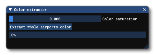 The Colour Extractor Window In The Scenery Editor