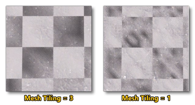 Sealed Joints Mesh Tiling Example Sealed Joints Mesh Tiling Example
