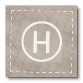 Example Of The FATO Area For A Helipad