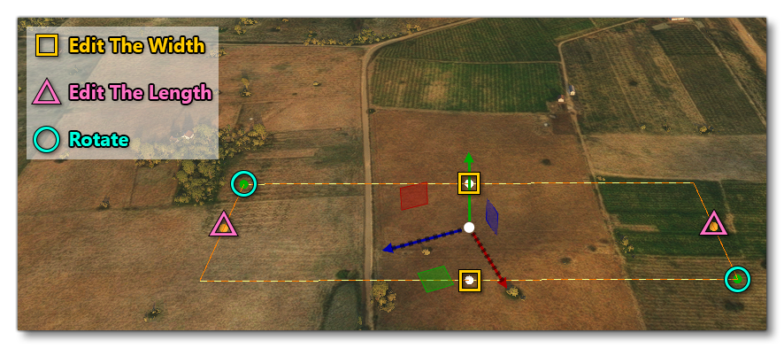 The Different Direct Edit Properties For A LightSupport Object