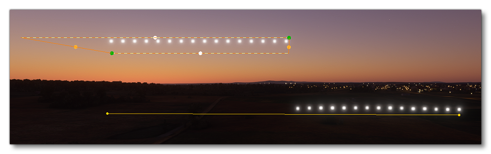 An Example Of A Light Support Rectangle And A Light Row
