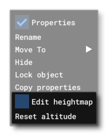 The Polygon Right Mouse Button Menu