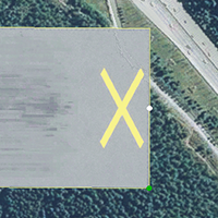 Secondary Runway Closed Markings