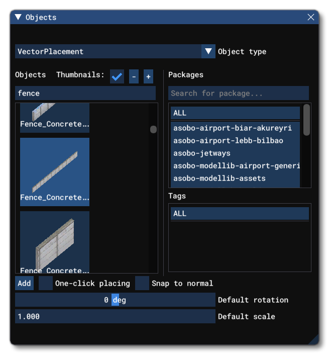 Different Taxiway Point Object Elements Listed In The Objects Window