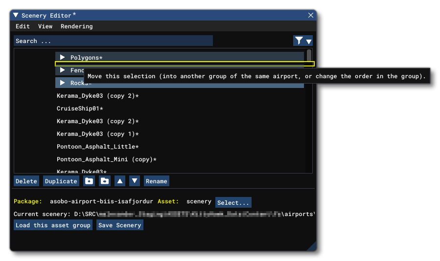 Dragging and Dropping A group To Change The Content List Order