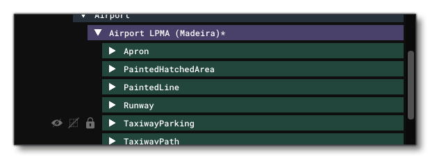 A Custom Hierarchy In The Content List Of The Scenery Editor