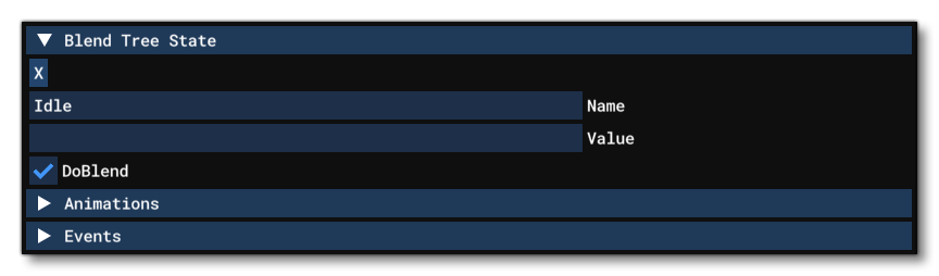 The Blend Tree State Section