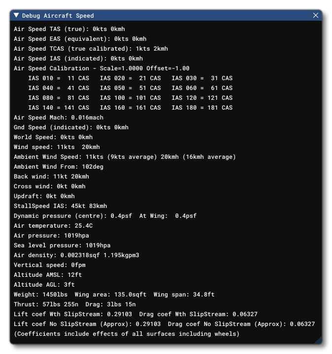 The Sim Speed Window