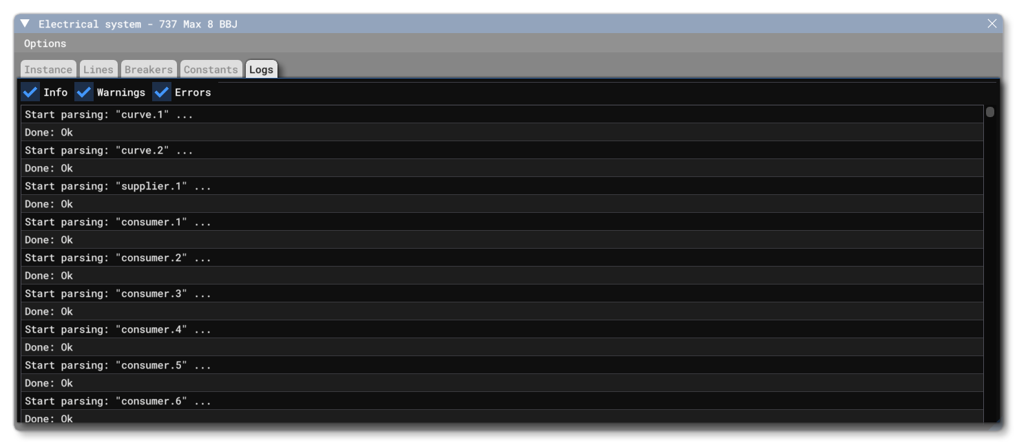 The Logs Tab Of The Electric Debug Window